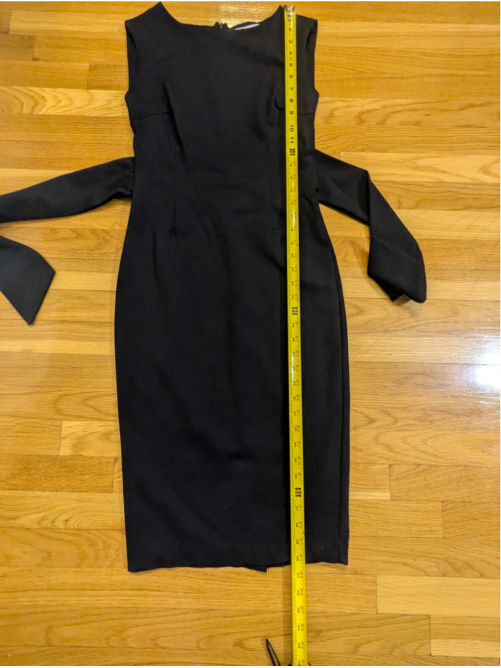 Boden Black Ponte Midi Dress Size 2 - Picture 8 of 13